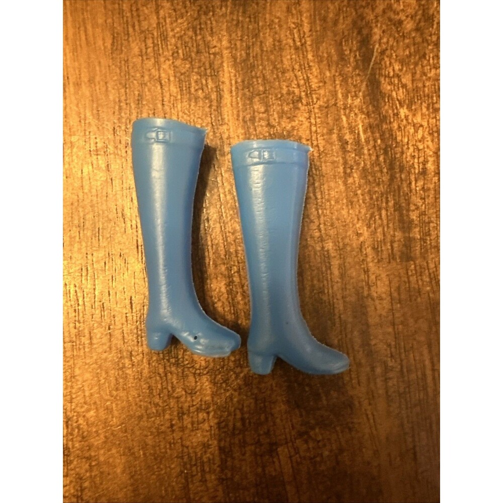 Vintage Barbie Blue Boots Plastic